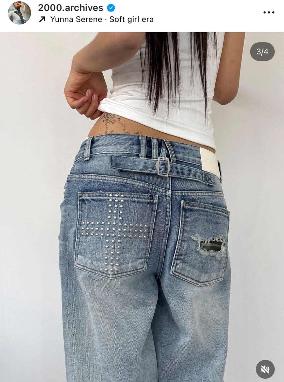 2000 archives Snyder wide denim blue 상품이미지1