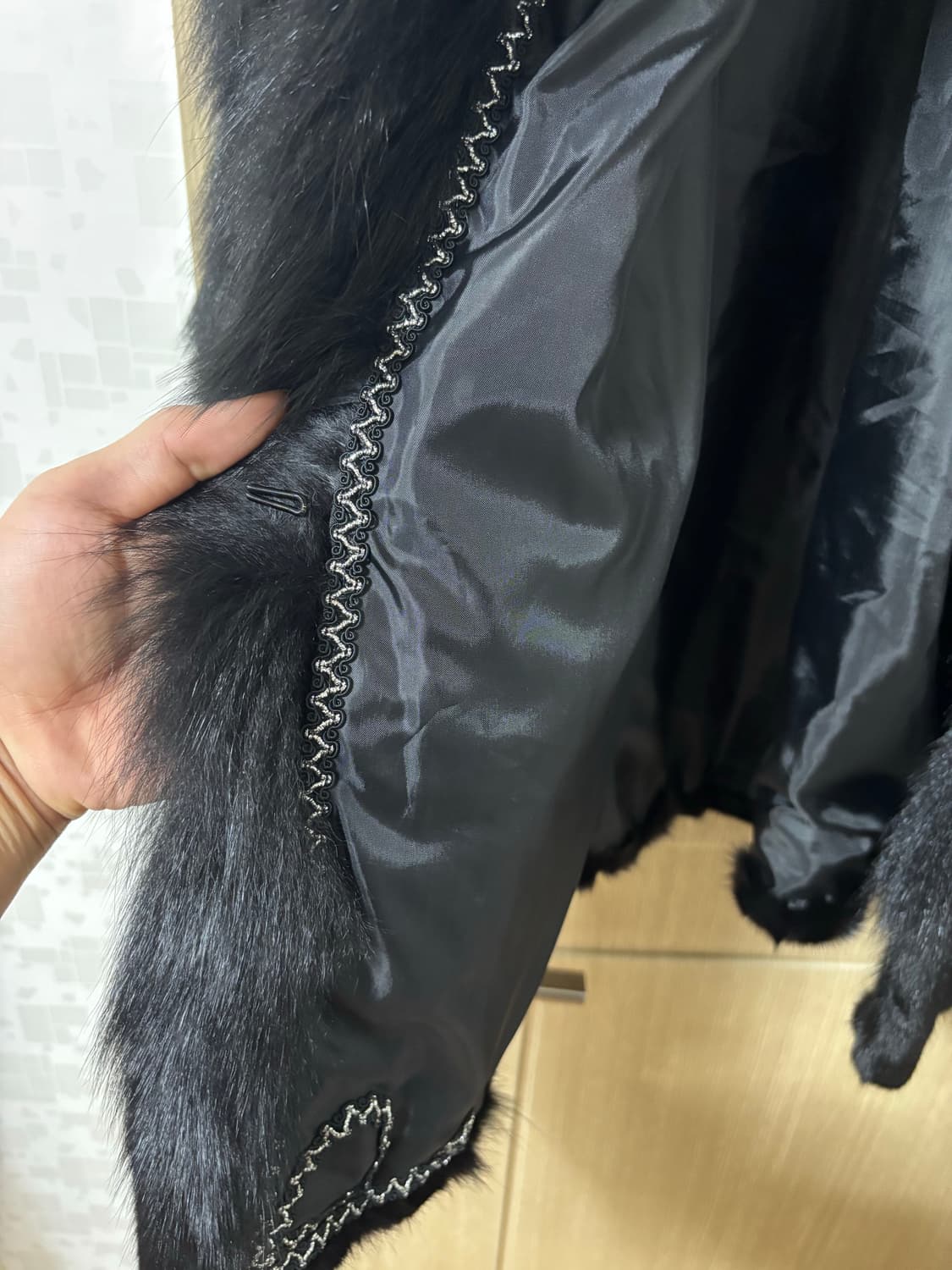 사가폭스 블랙 폭스퍼 자켓 상품이미지5