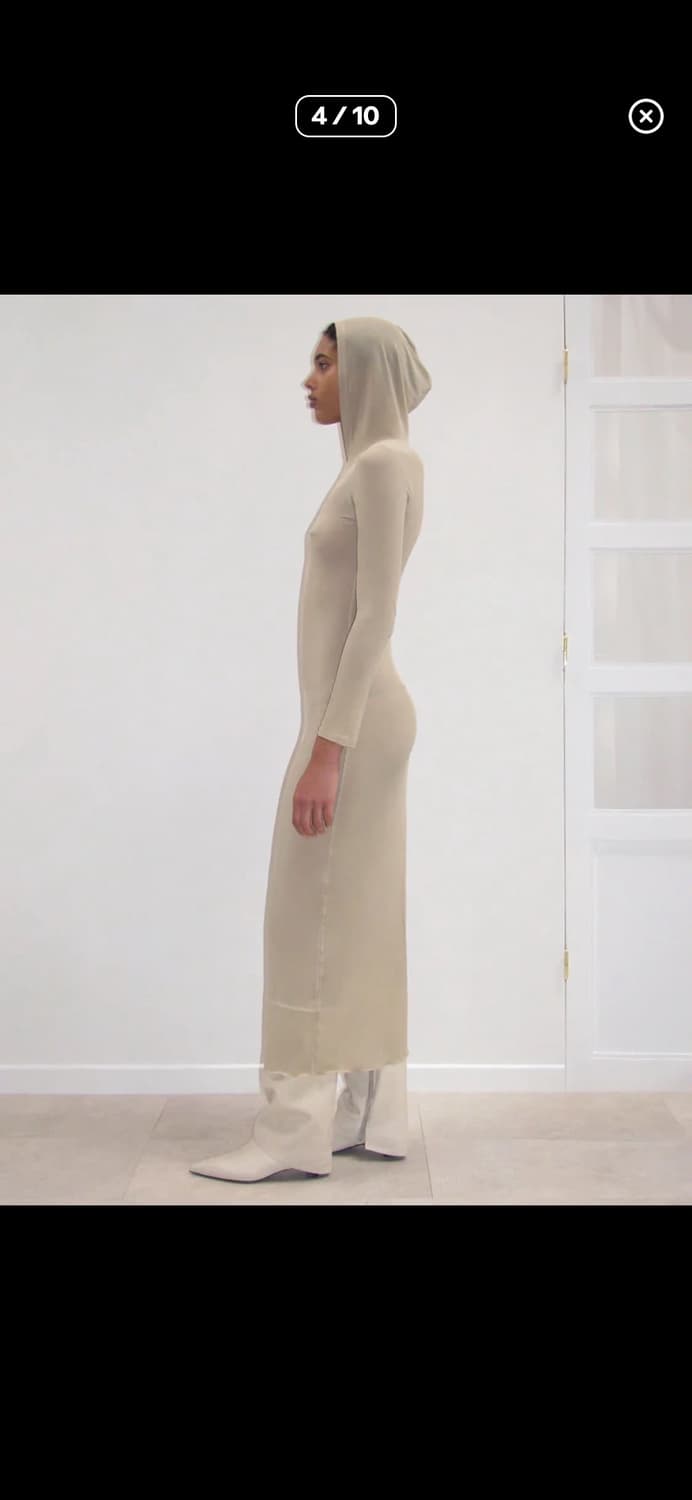 paloma wool 팔로마울 Mob 후드 시어 드레스 에크루 상품이미지3