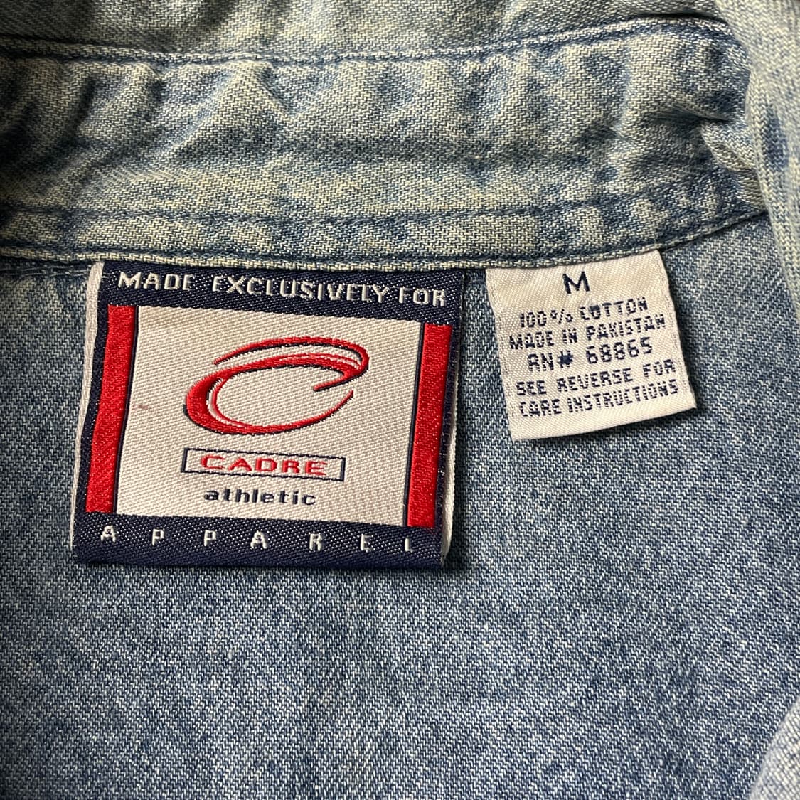 CADRE ATHLETIC 빈티지 다운버튼 코튼 데님 셔츠 A00609 상품이미지10