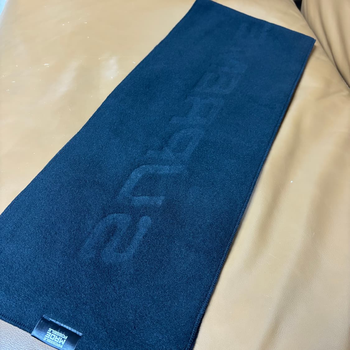 슈프림 머플러 목도리 로고 블랙 상품이미지6