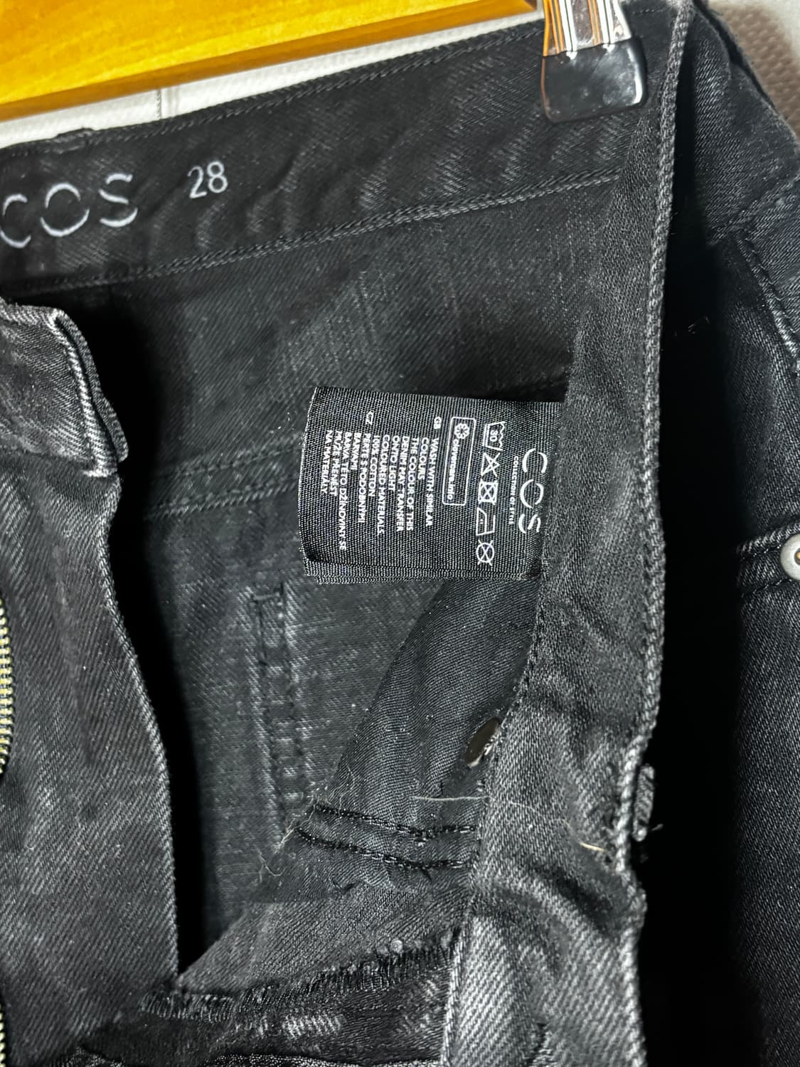 택포/S급) 코스 블랙 데님 진 팬츠  상품이미지7
