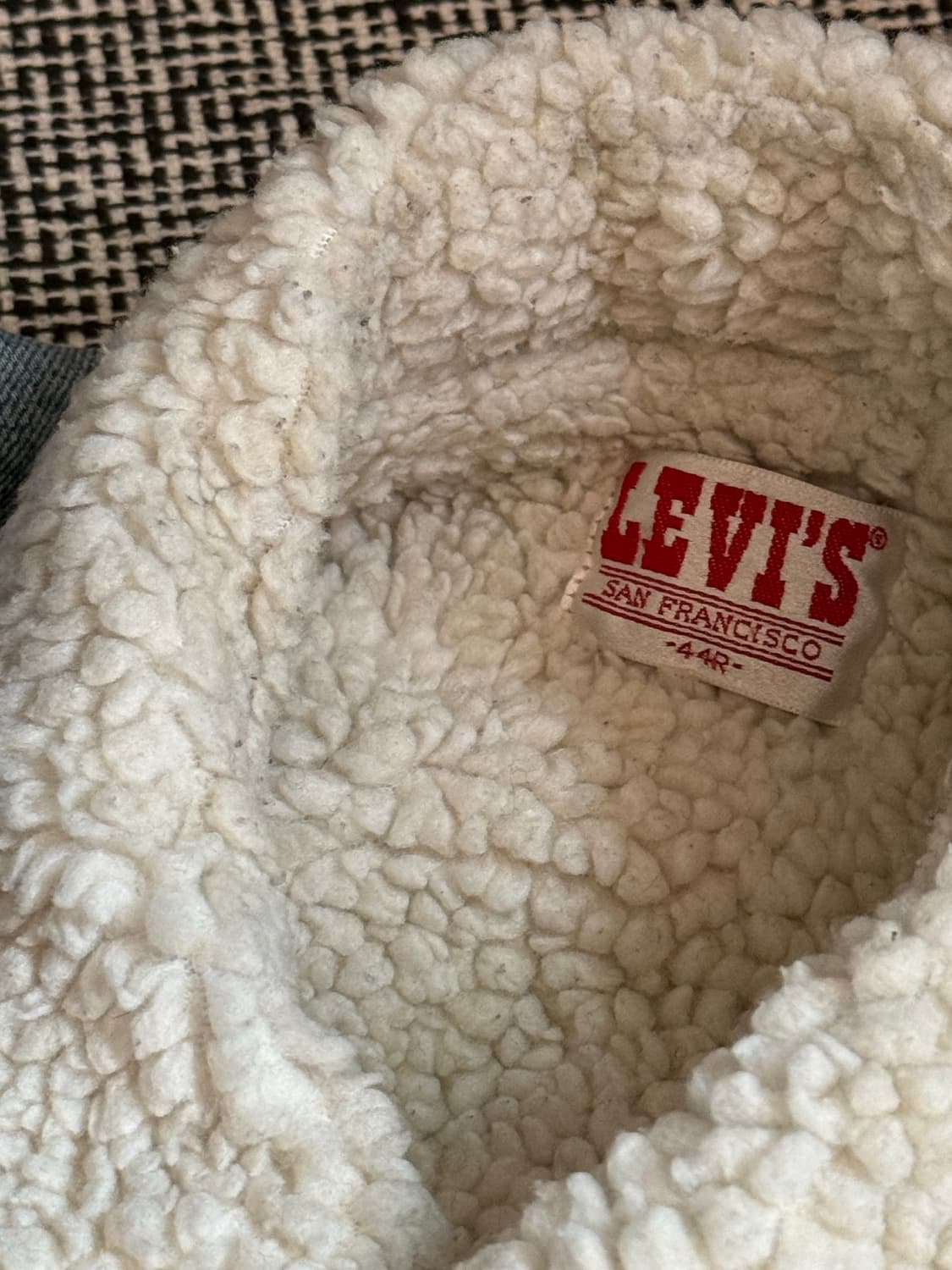 7,80s USA 리바이스 쉐르파 트러커 44R(XL) 상품이미지5