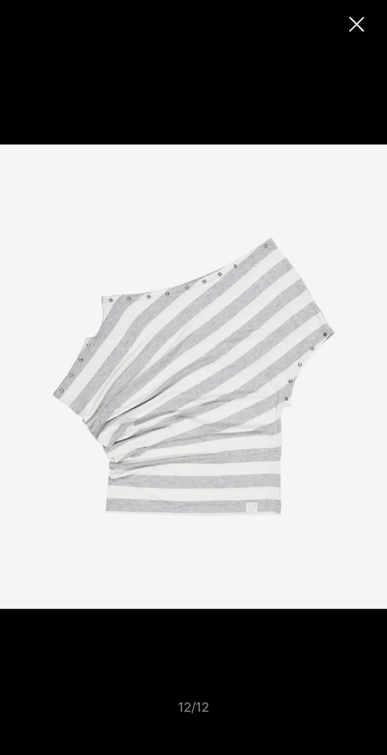 셋업이엑스이 STRIPE EYELET DRAPE TOP 상품이미지3
