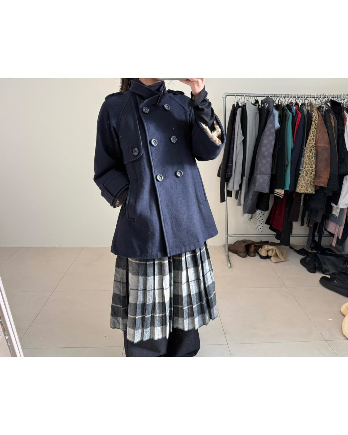 빈티지 7부 슬리브 자켓 상품이미지2