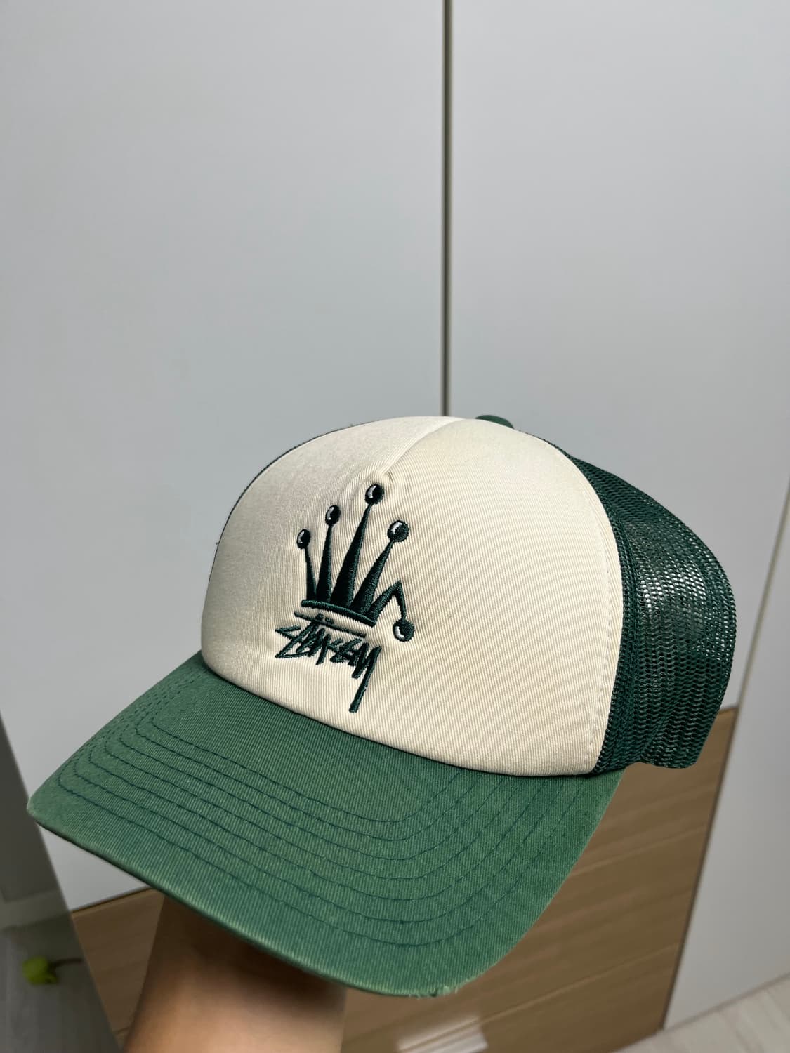 스투시 크라운 스탁 트러커 캡 포레스트 상품이미지1