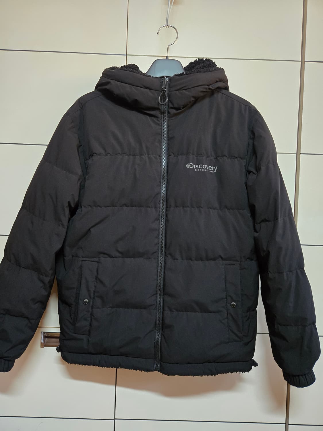 디스커버리 블랙 리버시블 구스다운 패딩 상품이미지2