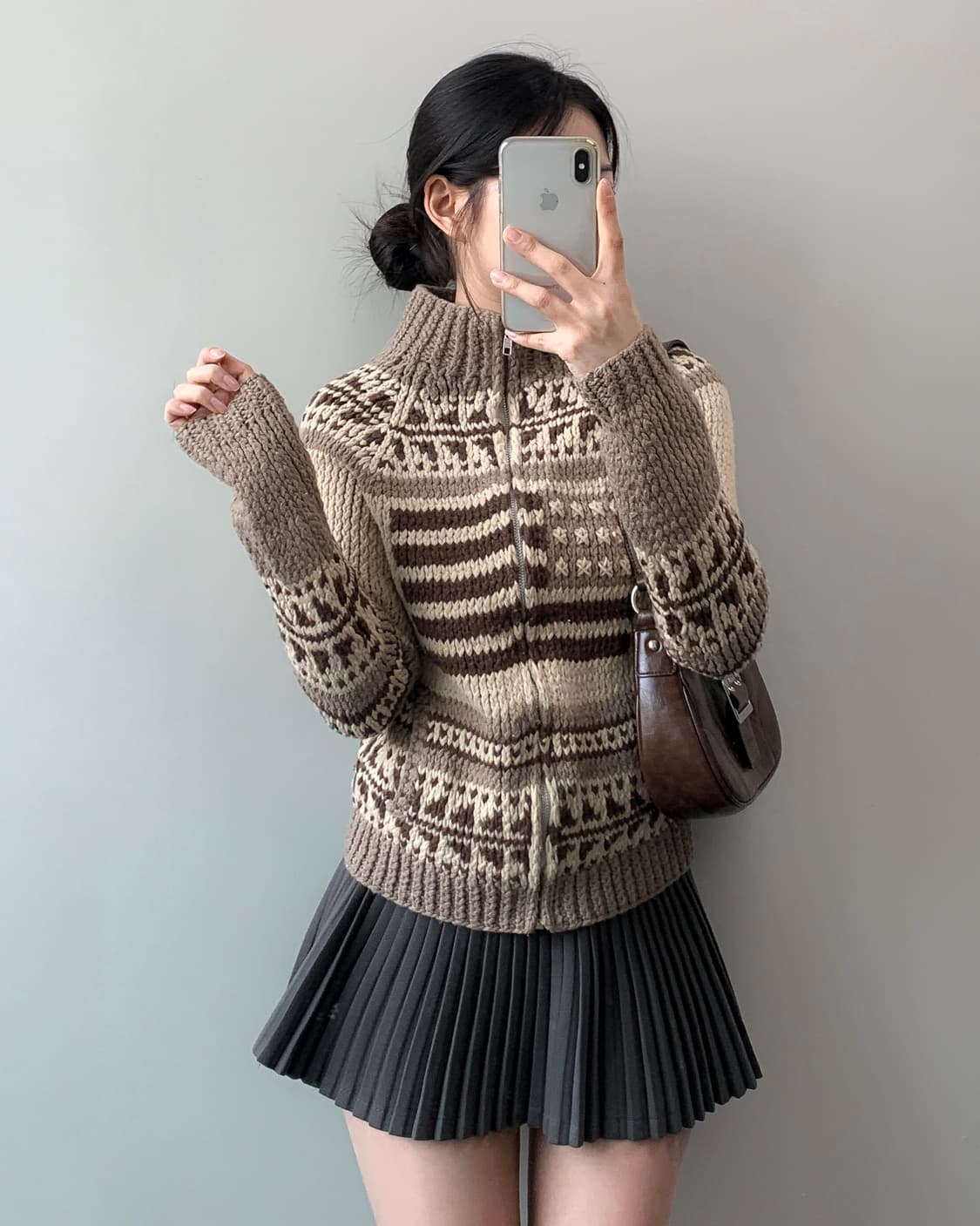 폴로 진스 성조기 코위찬 니트 집업 상품이미지2