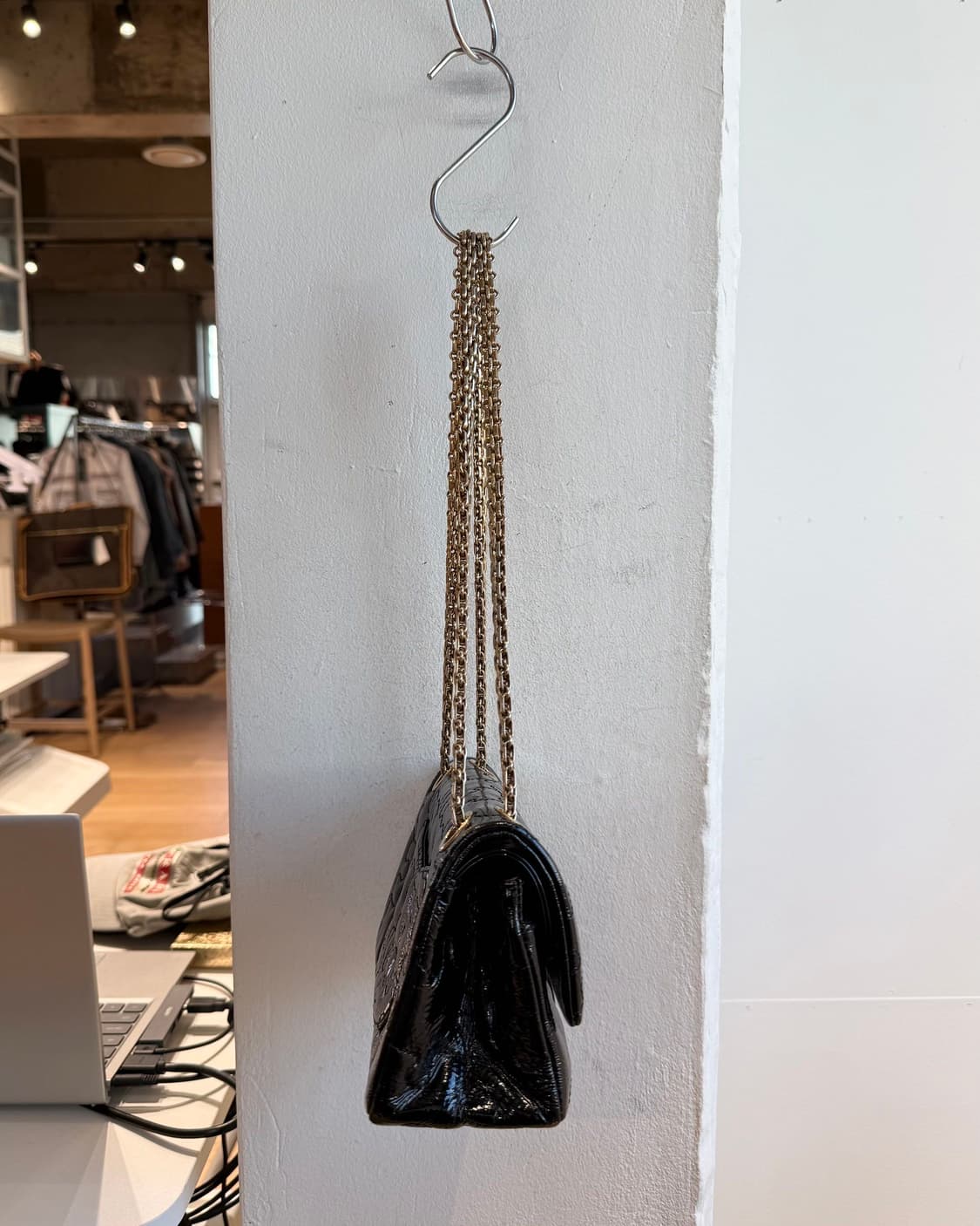 샤넬 블랙 2.55 퍼즐 직소 더블 플랩백 상품이미지6