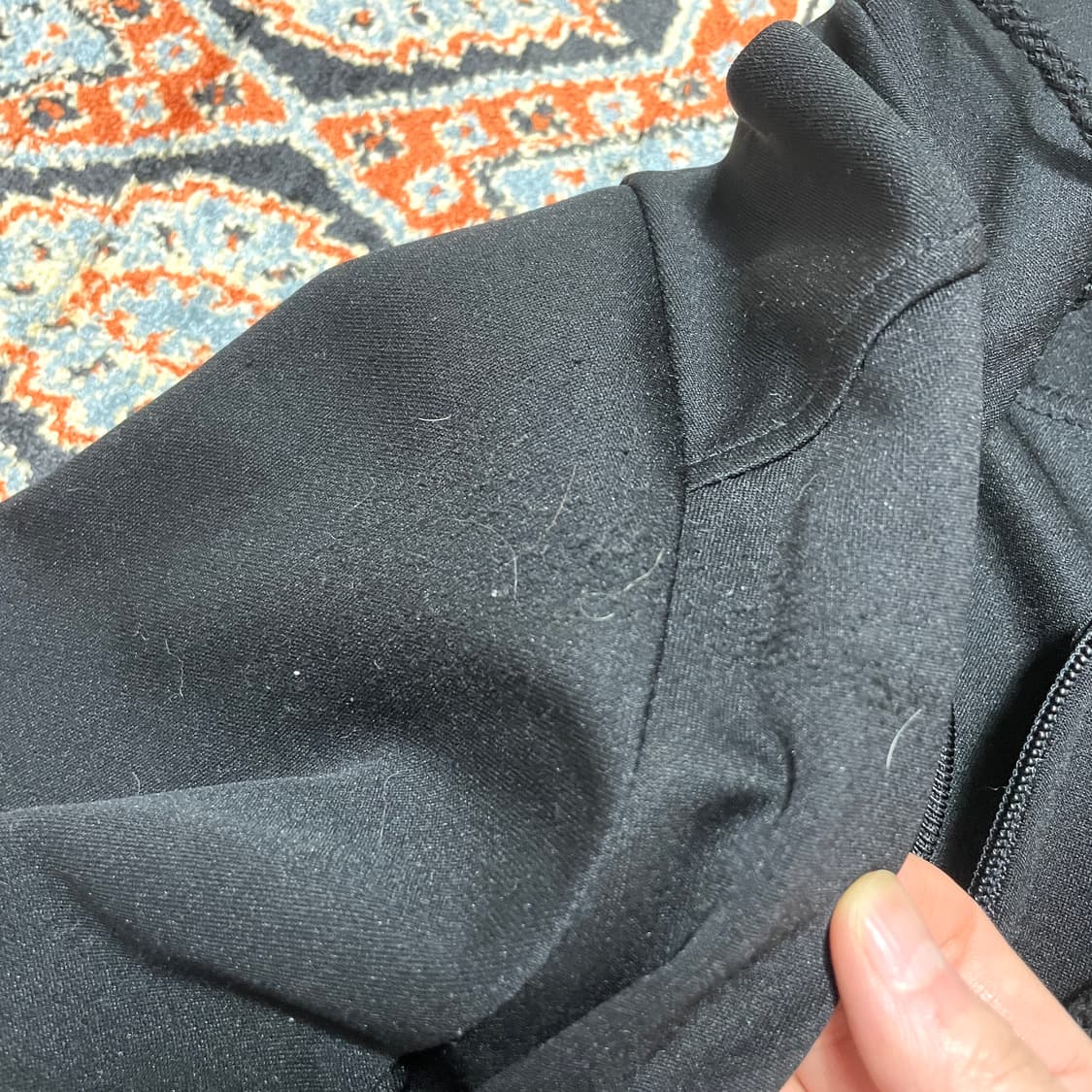 본더치 백프린팅 블랙 후드 집업져지 여성90 상품이미지7