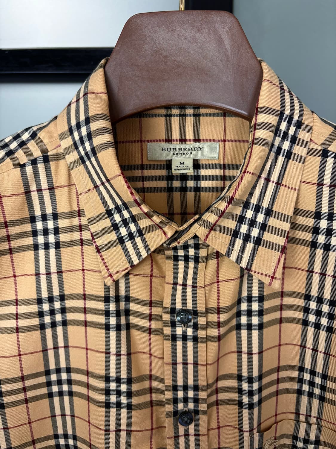  [M]BURBERRY버버리 브라운 노바체크 반팔 셔츠  상품이미지9