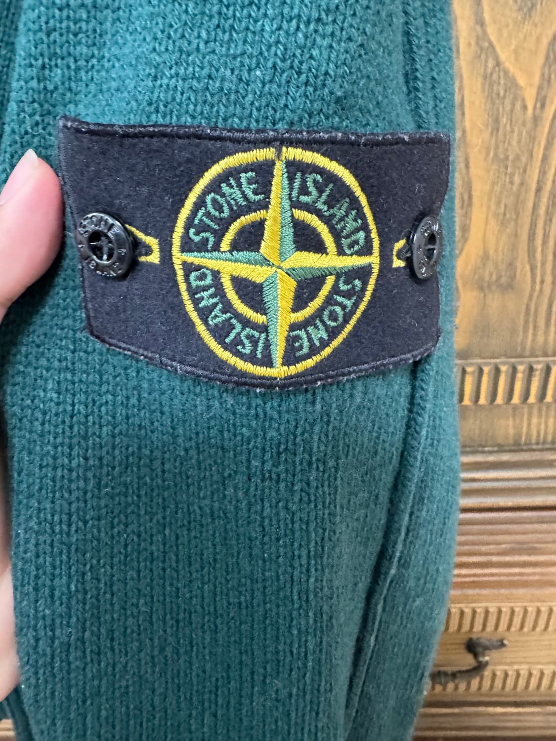 스톤아일랜드 니트가디건 그린 상품이미지2