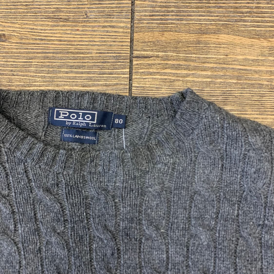 폴로 랄프로렌 램스울 케이블 니트 XS 상품이미지4