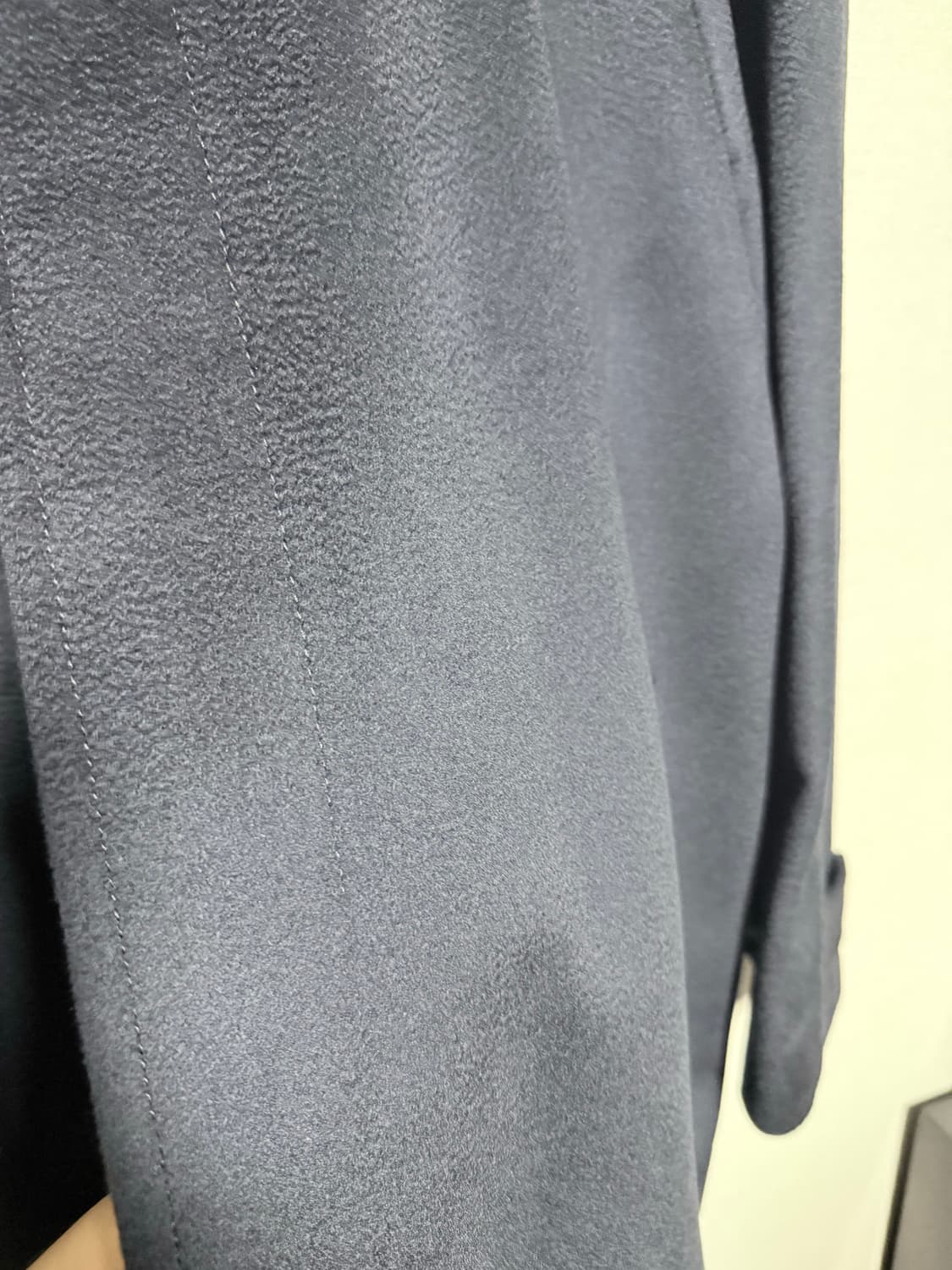 포커페이스 캐시100 네이비 수티엥 칼라 코트 상품이미지4