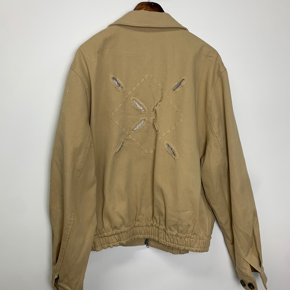 문선(Moonsun) 카멜 코튼 블루종 자켓 상품이미지4