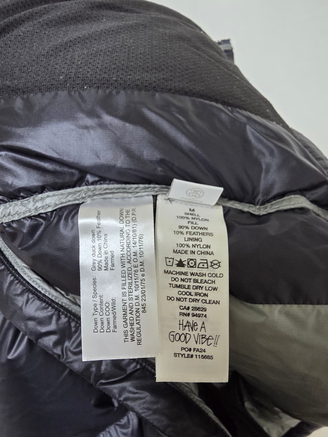 M) 스투시 마이크로 립스탑 패딩 상품이미지6