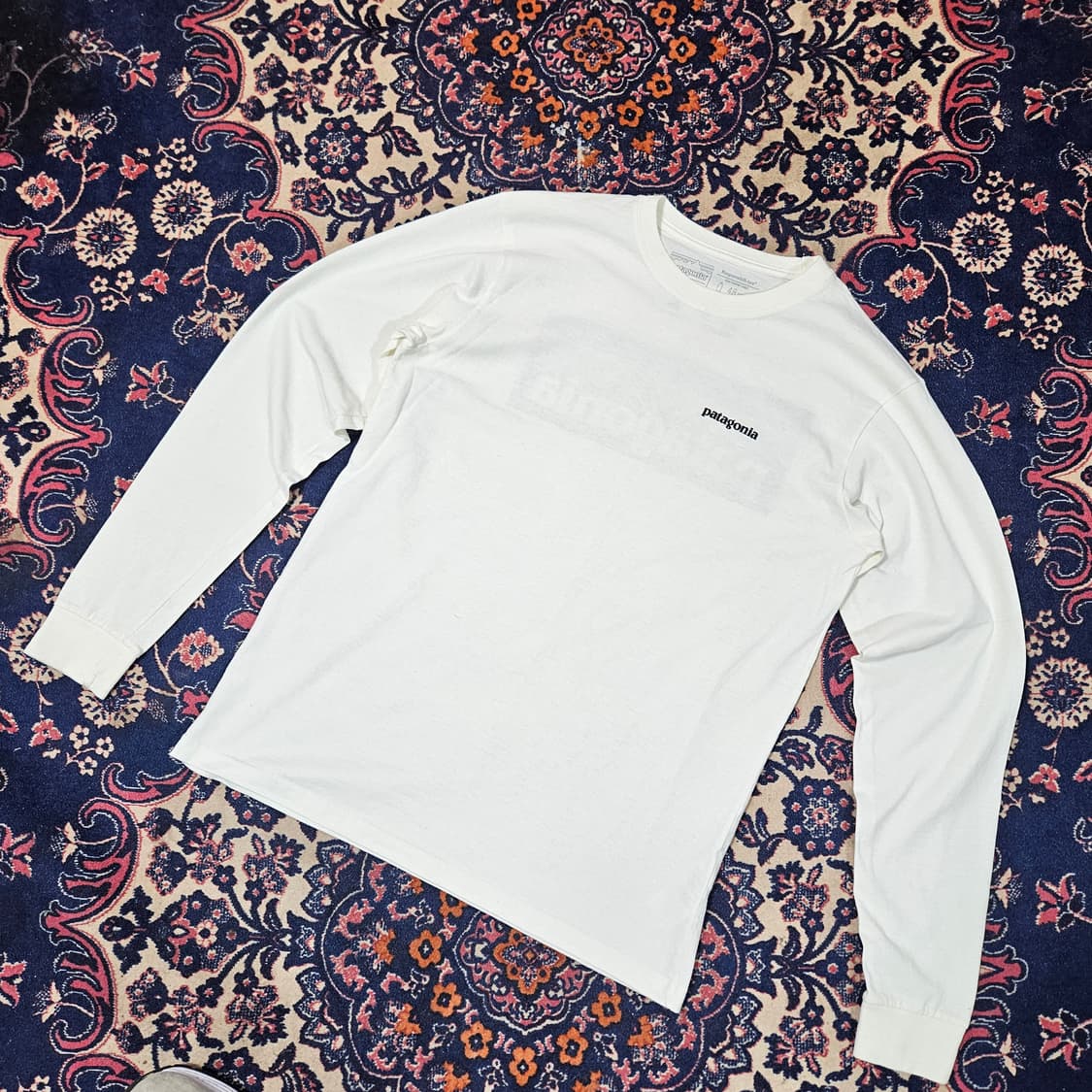 파타고니아 시그니쳐로고 롱슬리브 라운드 티셔츠 S size 상품이미지3