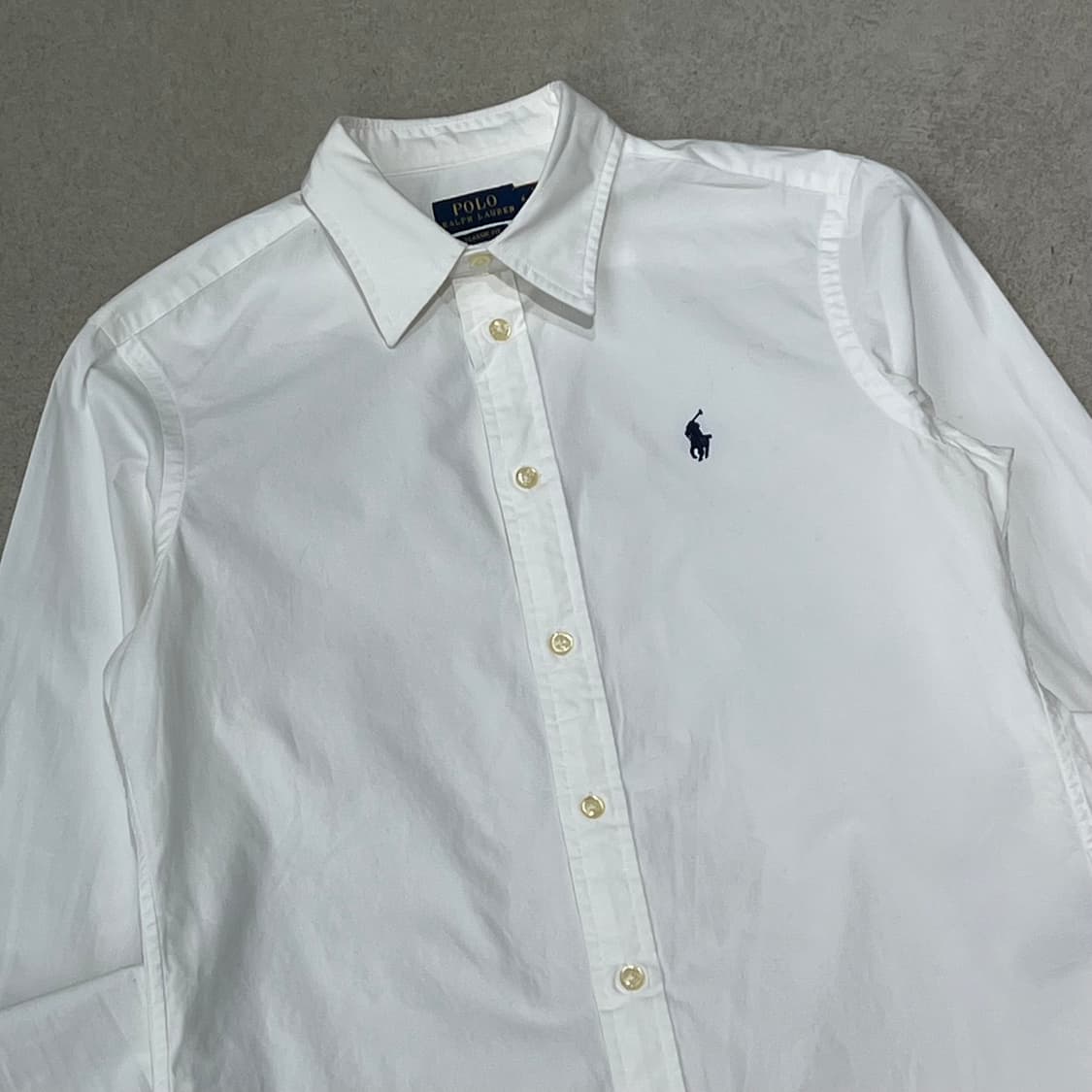 폴로 랄프로렌 신형큐알 화이트셔츠 s10429 상품이미지3