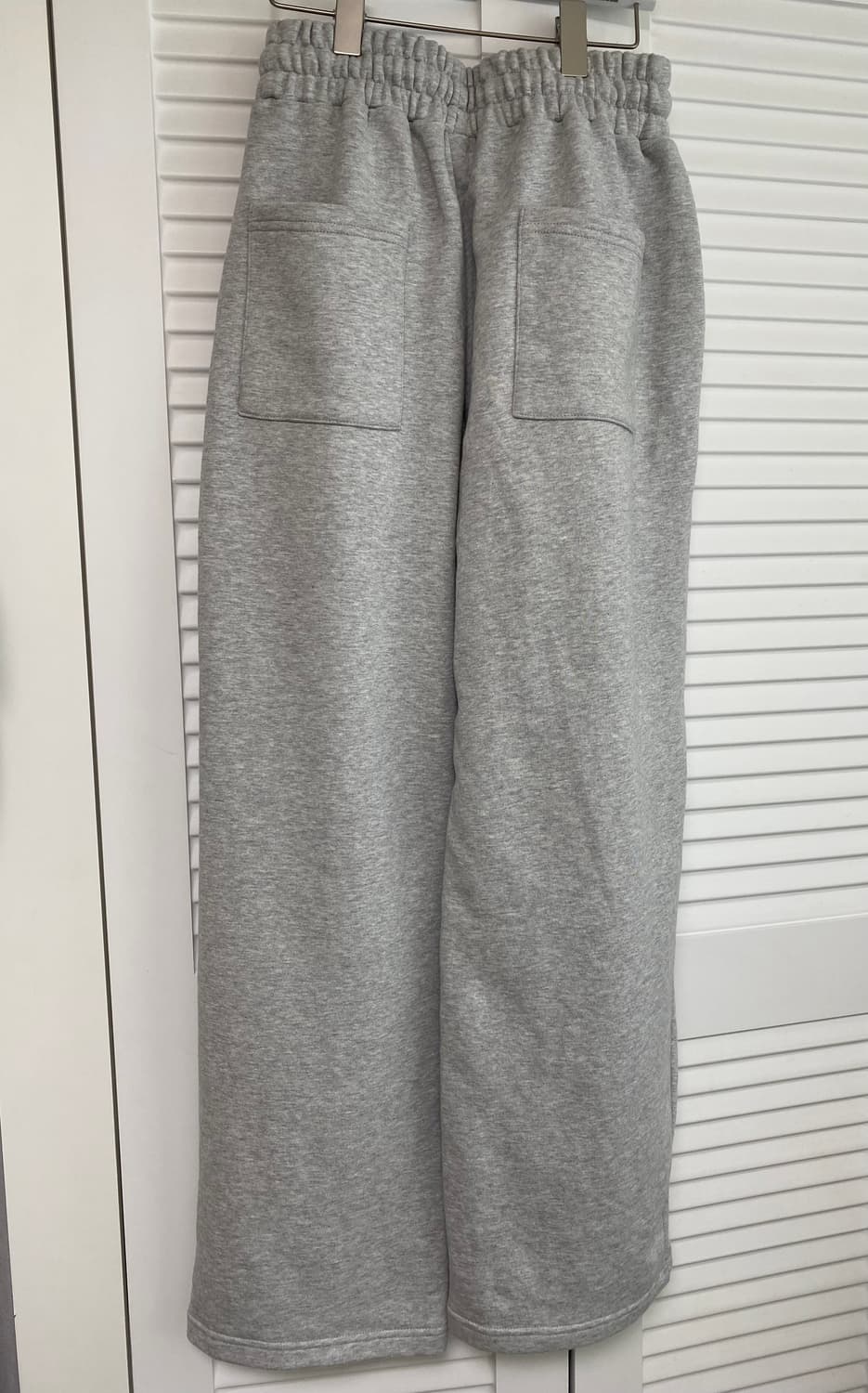 스웨이드 투턱 롱 팬츠 그레이 L사이즈 상품이미지4