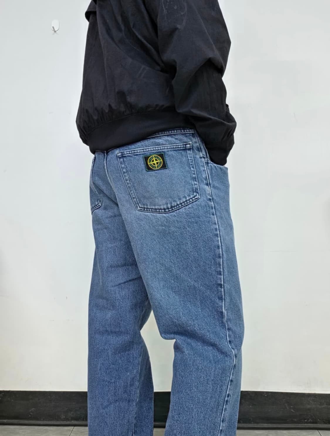 90s스톤아일랜드 그린엣지 데님 상품이미지1