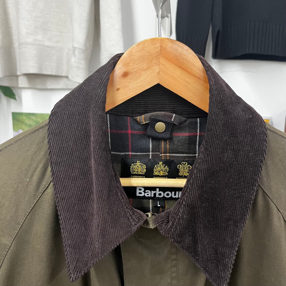 바버 애쉬비 왁스자켓 L 상품이미지3