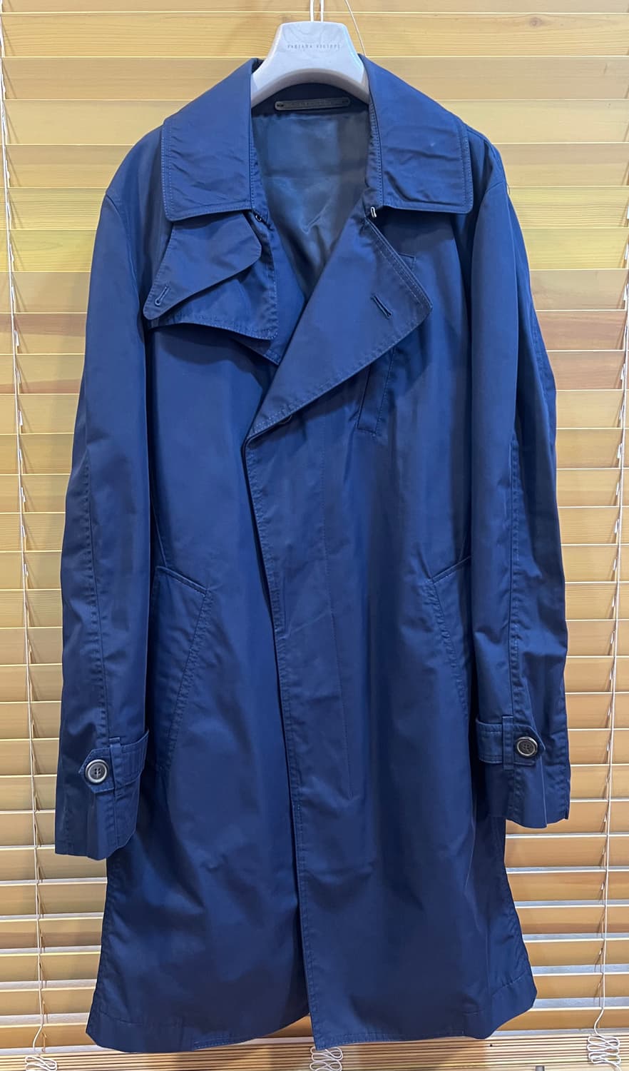 타임옴므 남성 네이비 개버딘더블 트렌치코트
 상품이미지1