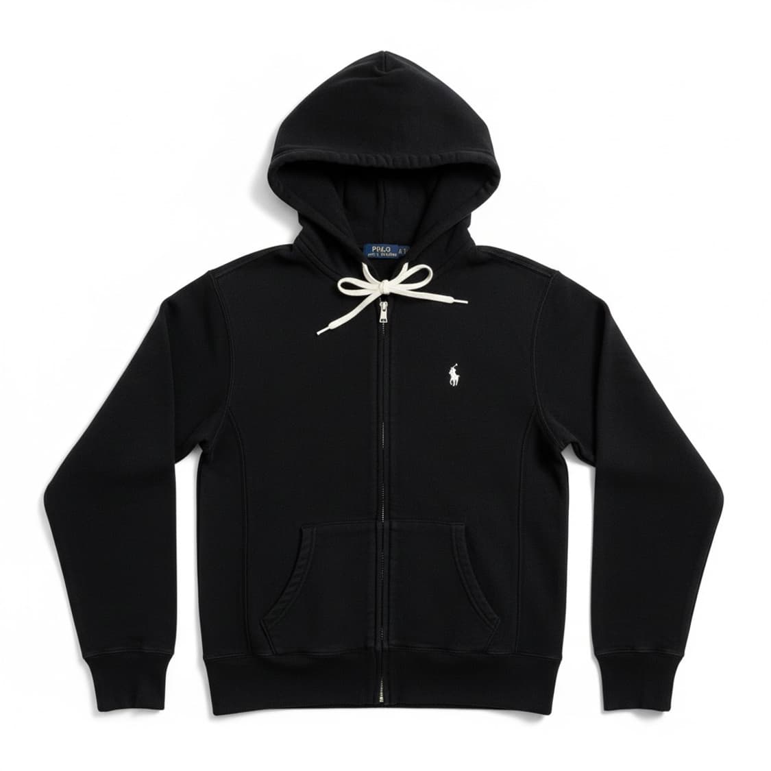 폴로 랄프로렌 화이트 포니 후드집업 블랙 XS 상품이미지1