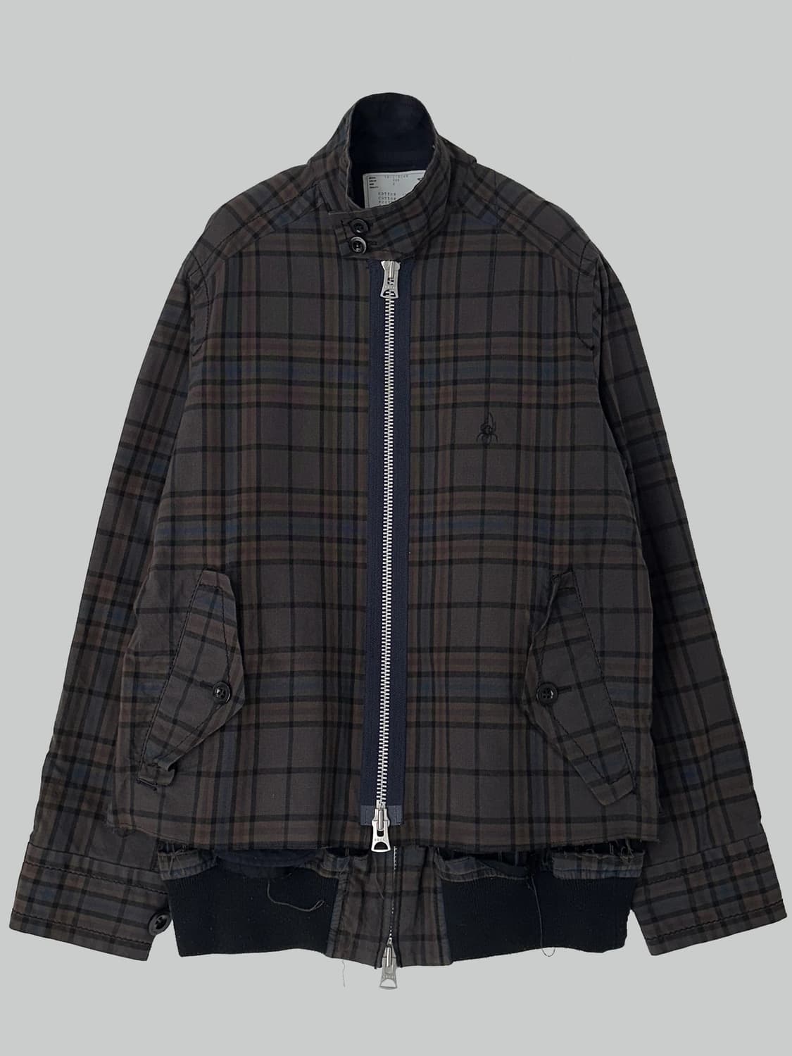 Sacai x dr.woo 체크 레이어드 자켓 상품이미지1