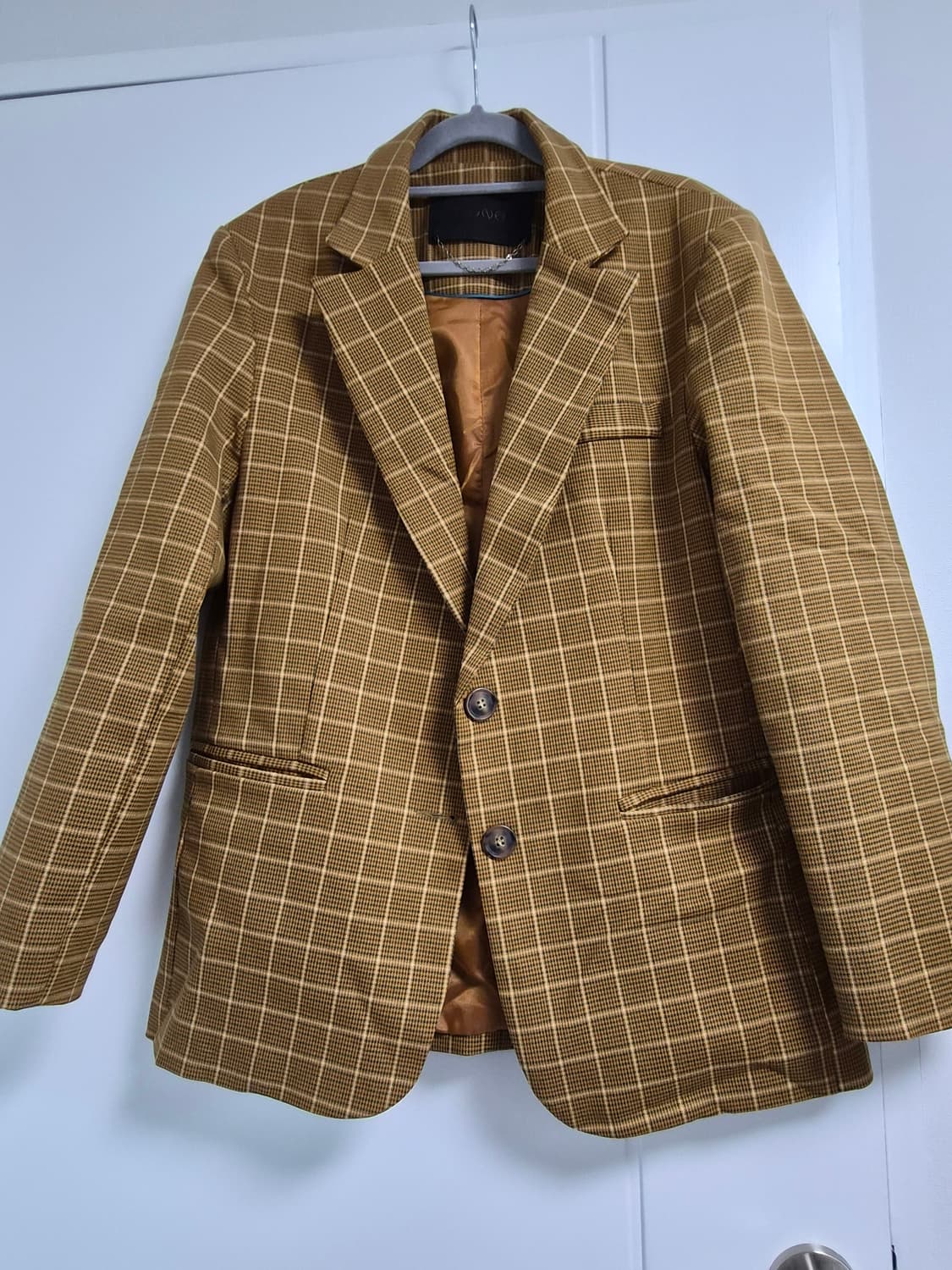 [아바몰리] 체크 블레이저 자켓 상품이미지1