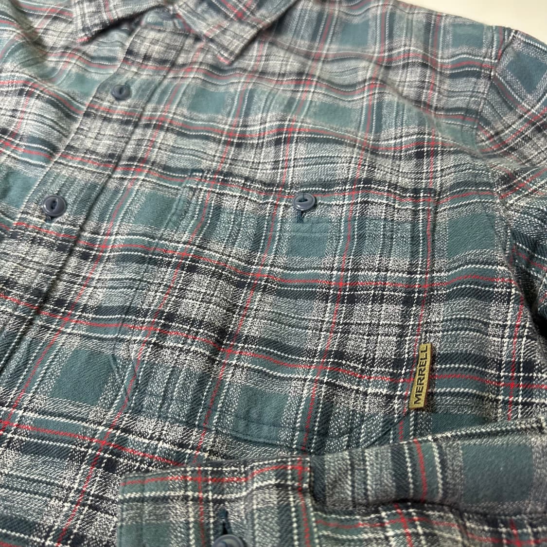 L 머렐 원포켓 코튼 체크 플란넬셔츠 상품이미지2
