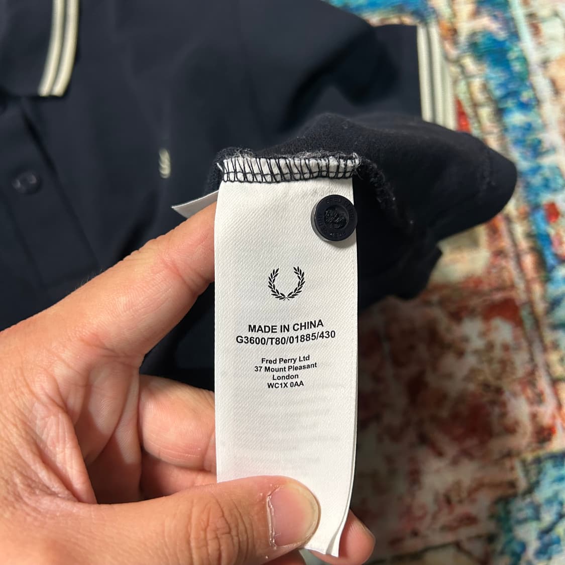 [M] 프레드페리 카라 반팔 상품이미지5