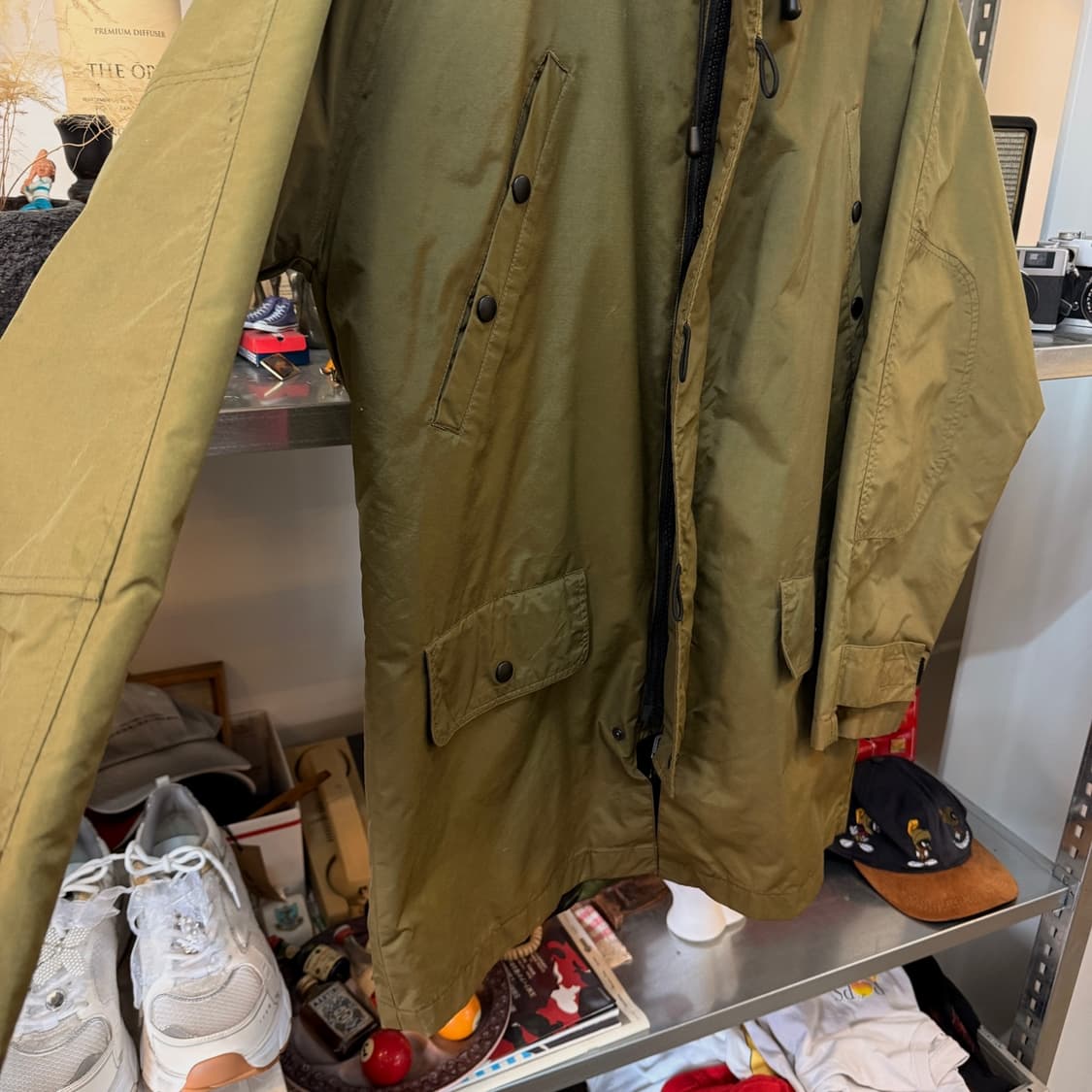 스피왁 골든 플리스 페이딩 라이트 나일론 밀리터리 파카 자켓 ~ L 상품이미지4