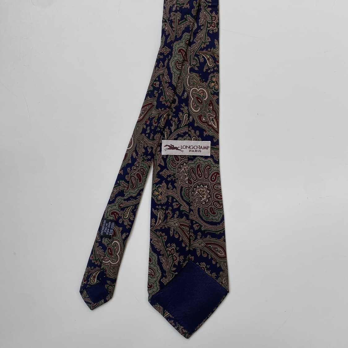 Longchamp 롱샴 페이즐리 명품 정품넥타이8.7cm 상품이미지3