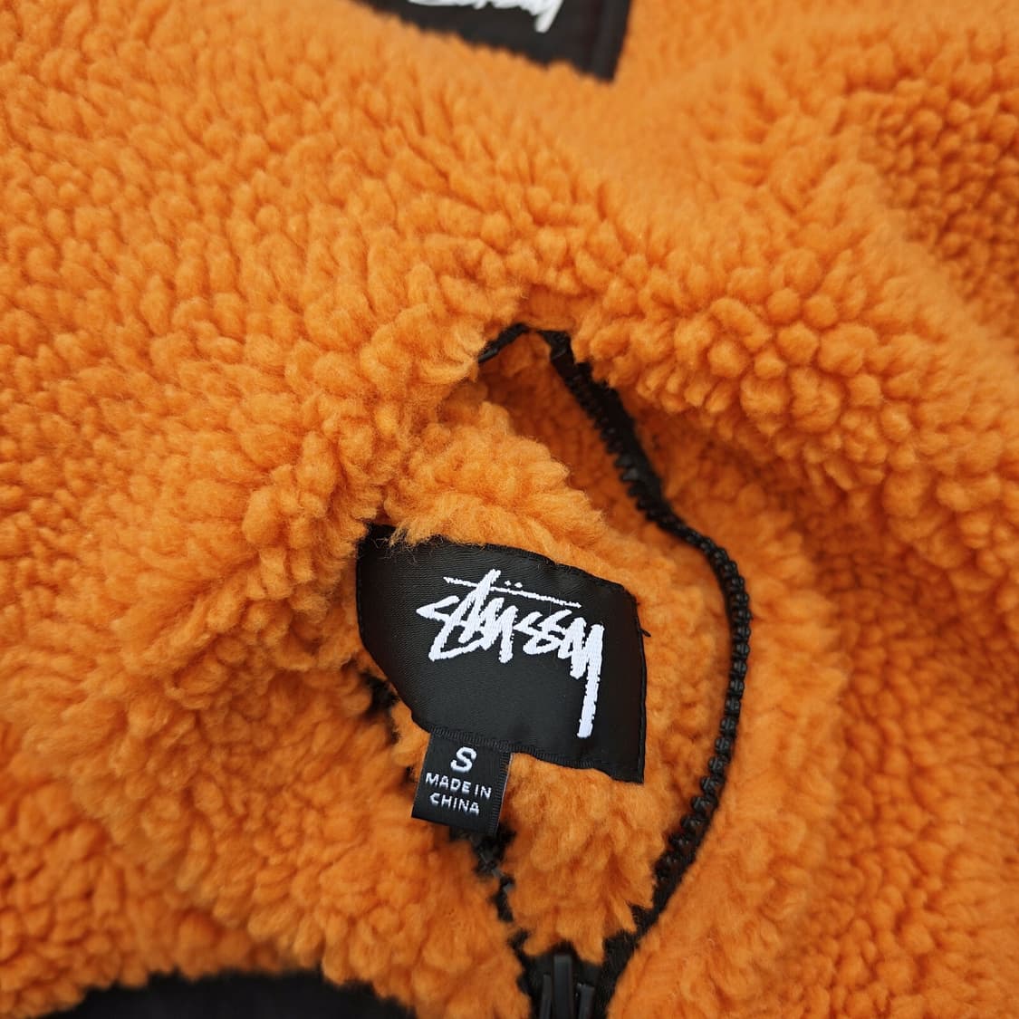 스투시 8볼 쉐르파 리버서블 자켓 오렌지 상품이미지4