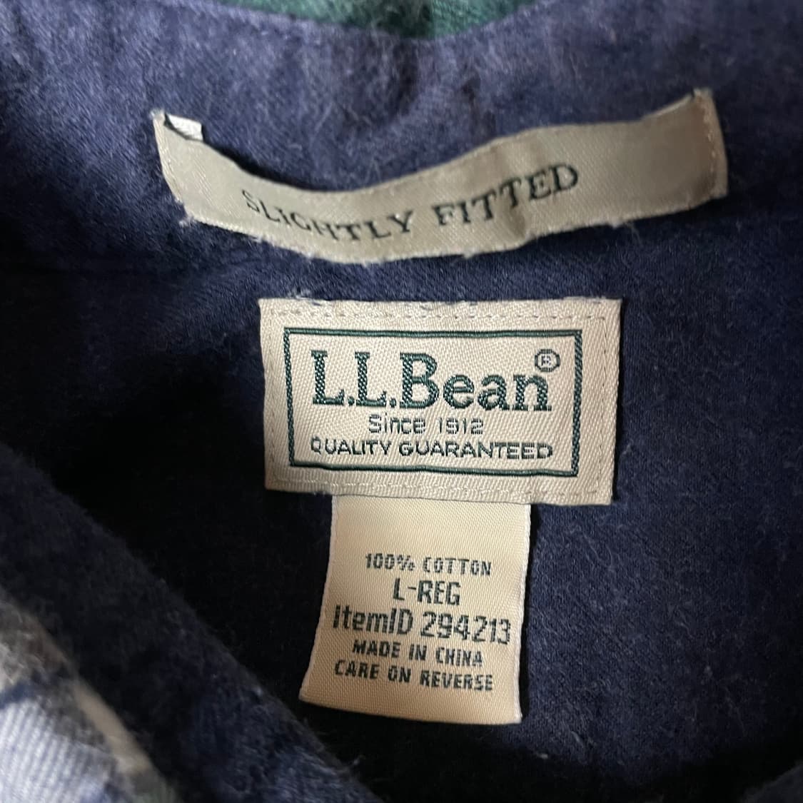 엘엘빈 그린 원포켓 체크 긴팔 셔츠 L 상품이미지4