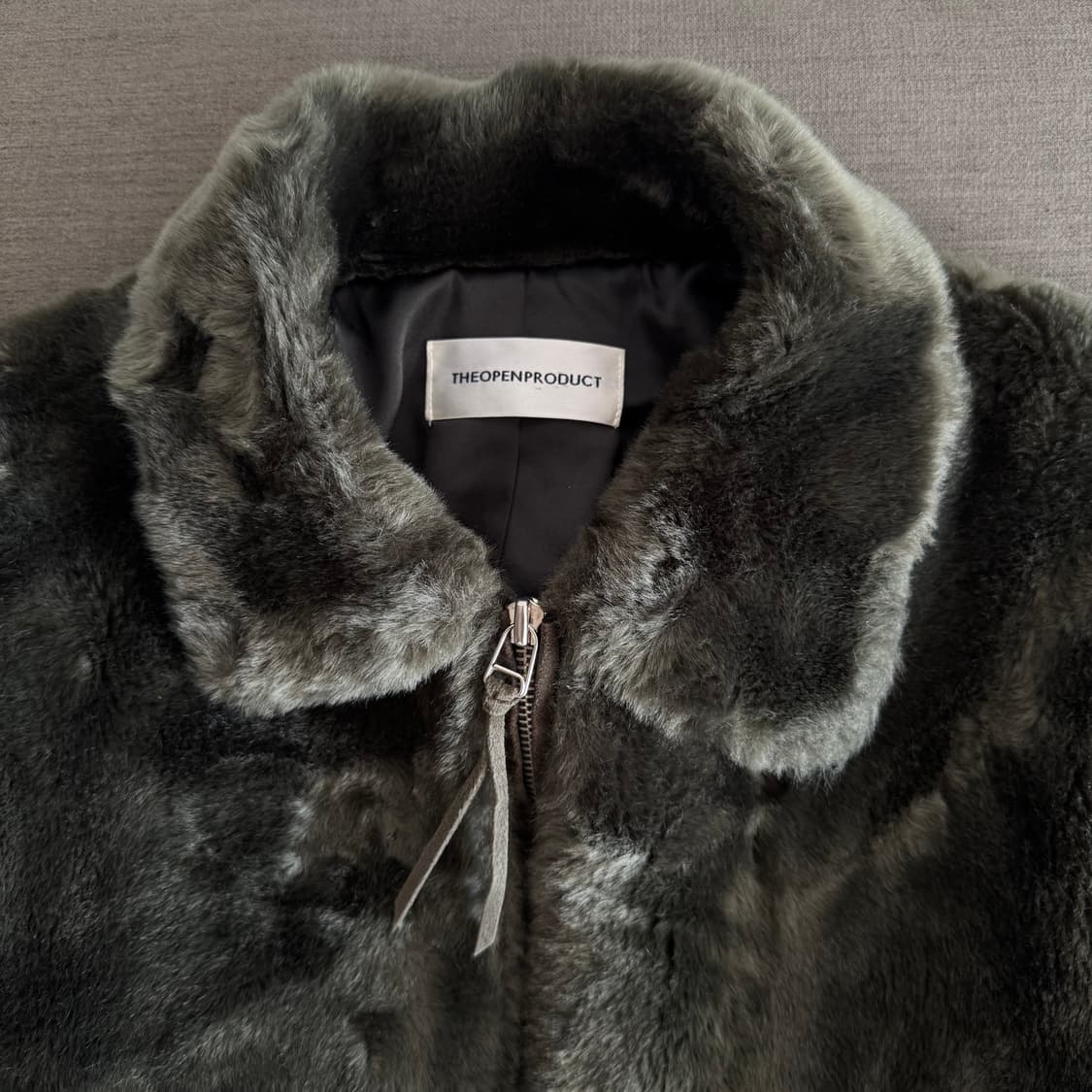 더오픈프로덕트 - 다크그린 퍼 자켓 상품이미지2