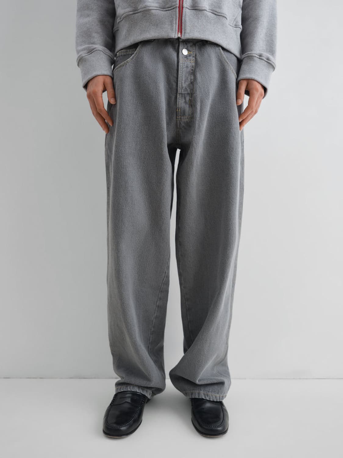 [34,36,38]기마구아스 Baggy 데님 팬츠 상품이미지4