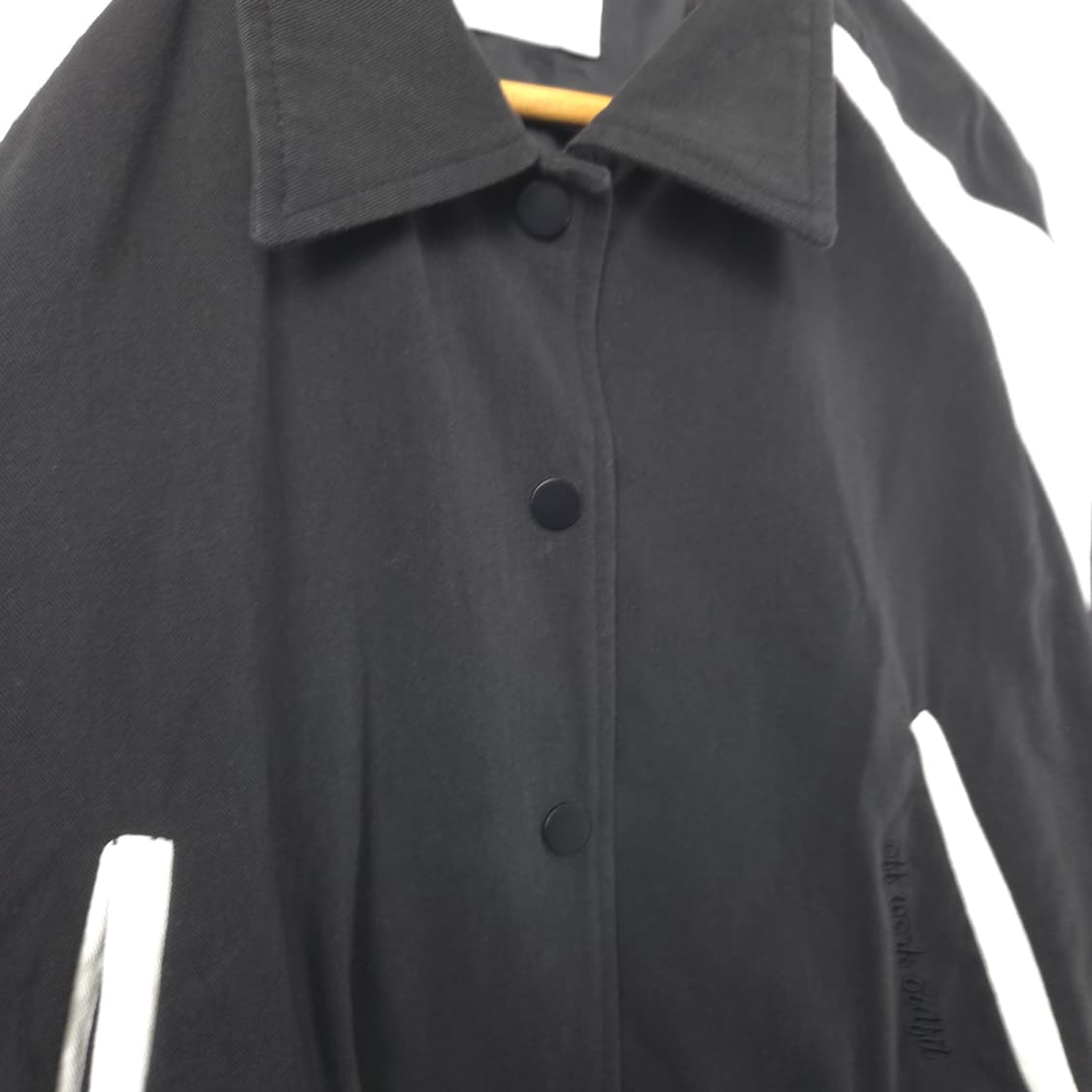 여S 크롭 코튼 자켓 검흰 상품이미지2