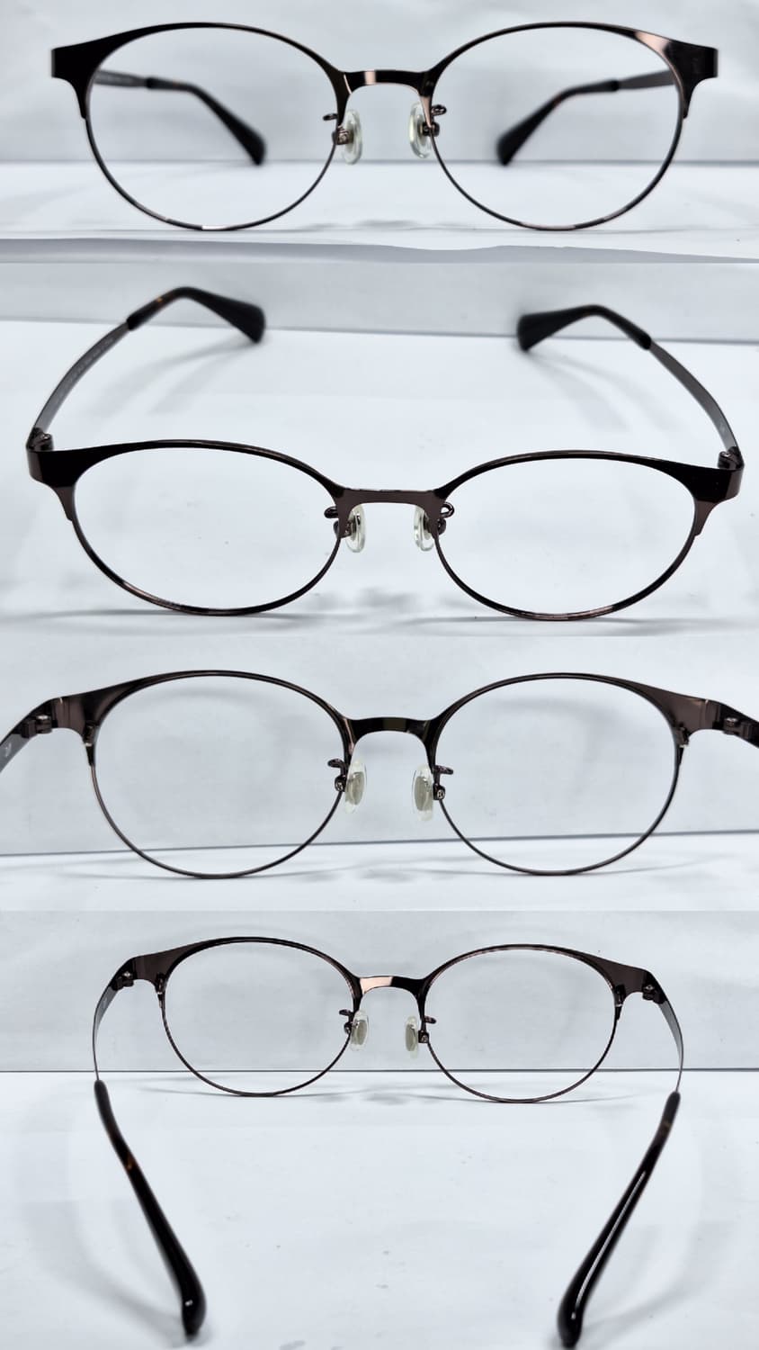 Joff 조프 M-41 브라운 보스턴 메탈 안경 안경테/일본수입 빈티지  상품이미지4