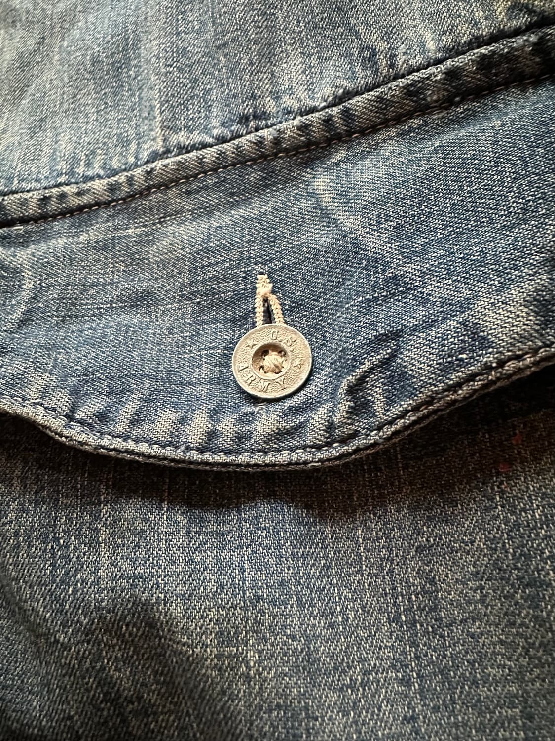 40s US Army WW2 데님 커버올 자켓 상품이미지6