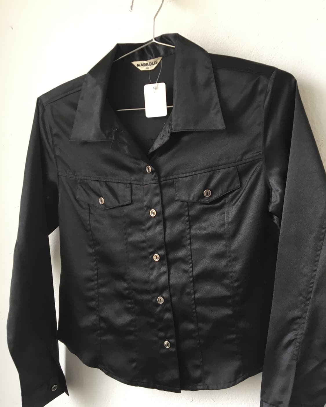 Glossy line detail shirt 상품이미지2