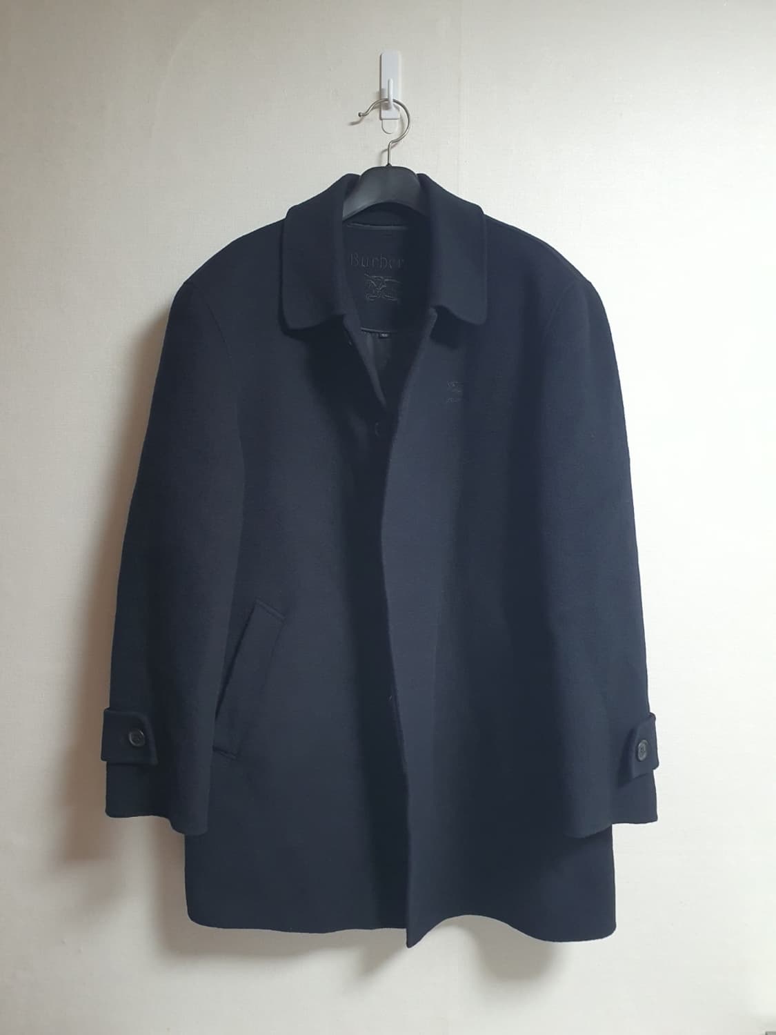 [버버리 Burberrys] 캐시미어 100% 싱글 코트 블랙 L~XL 상품이미지2