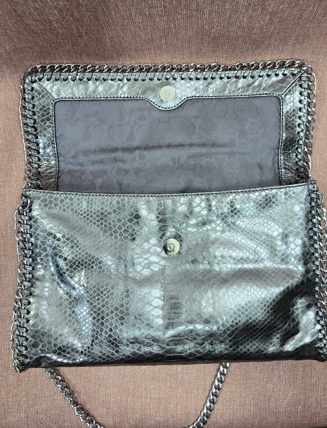 마이클코어스 체인 클러치백 숄더백 실버 상품이미지6