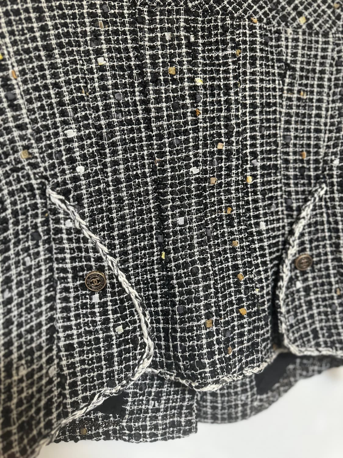 샤넬 트위드 블랙 자켓 정품 상품이미지7