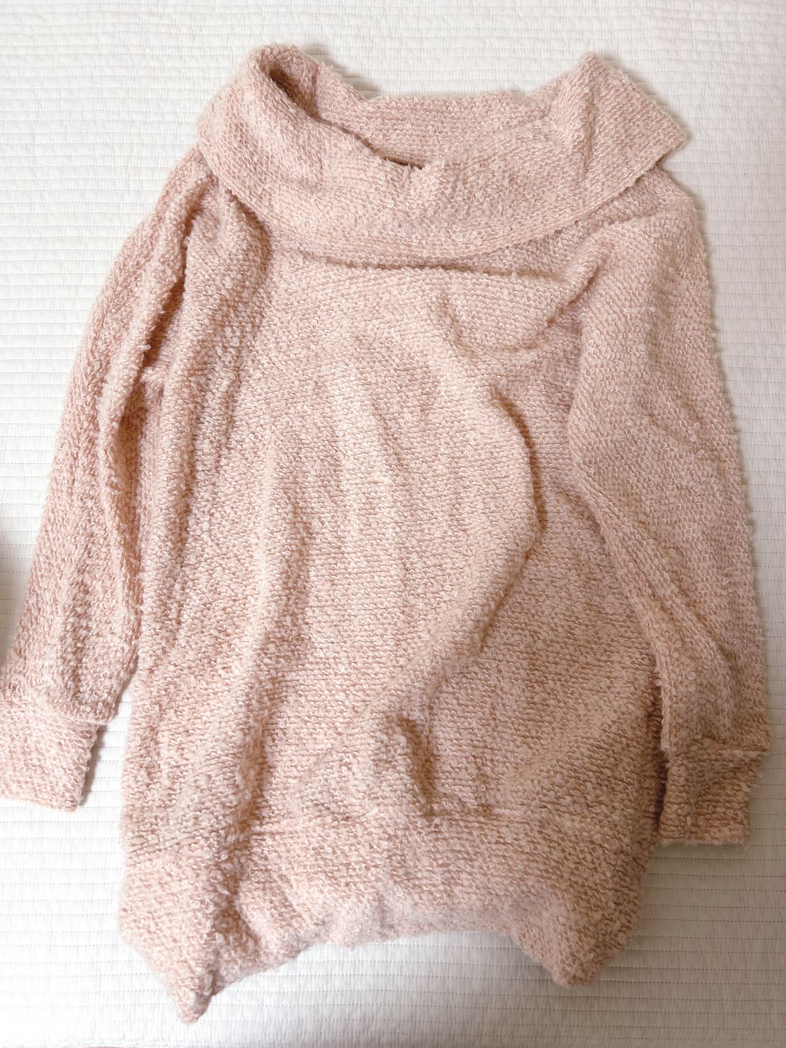 디어리 왕리본 핑크 니트원피스 히메갸루 라떼갸루 상품이미지2