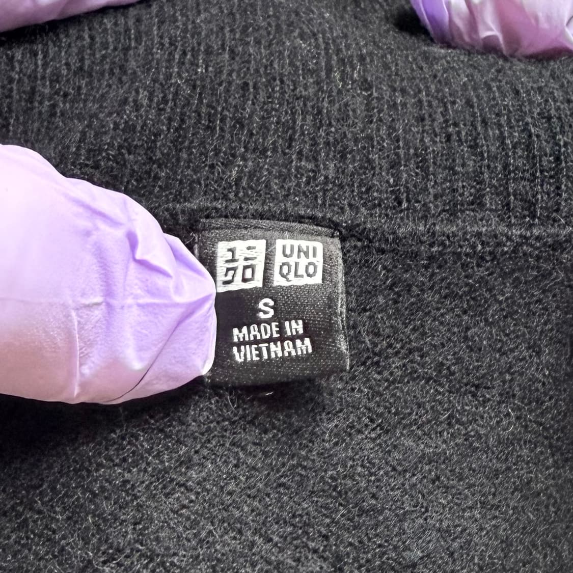 [캐시미어 100%] 유니클로 블랙 목폴라 터틀넥 니트 S 상품이미지4