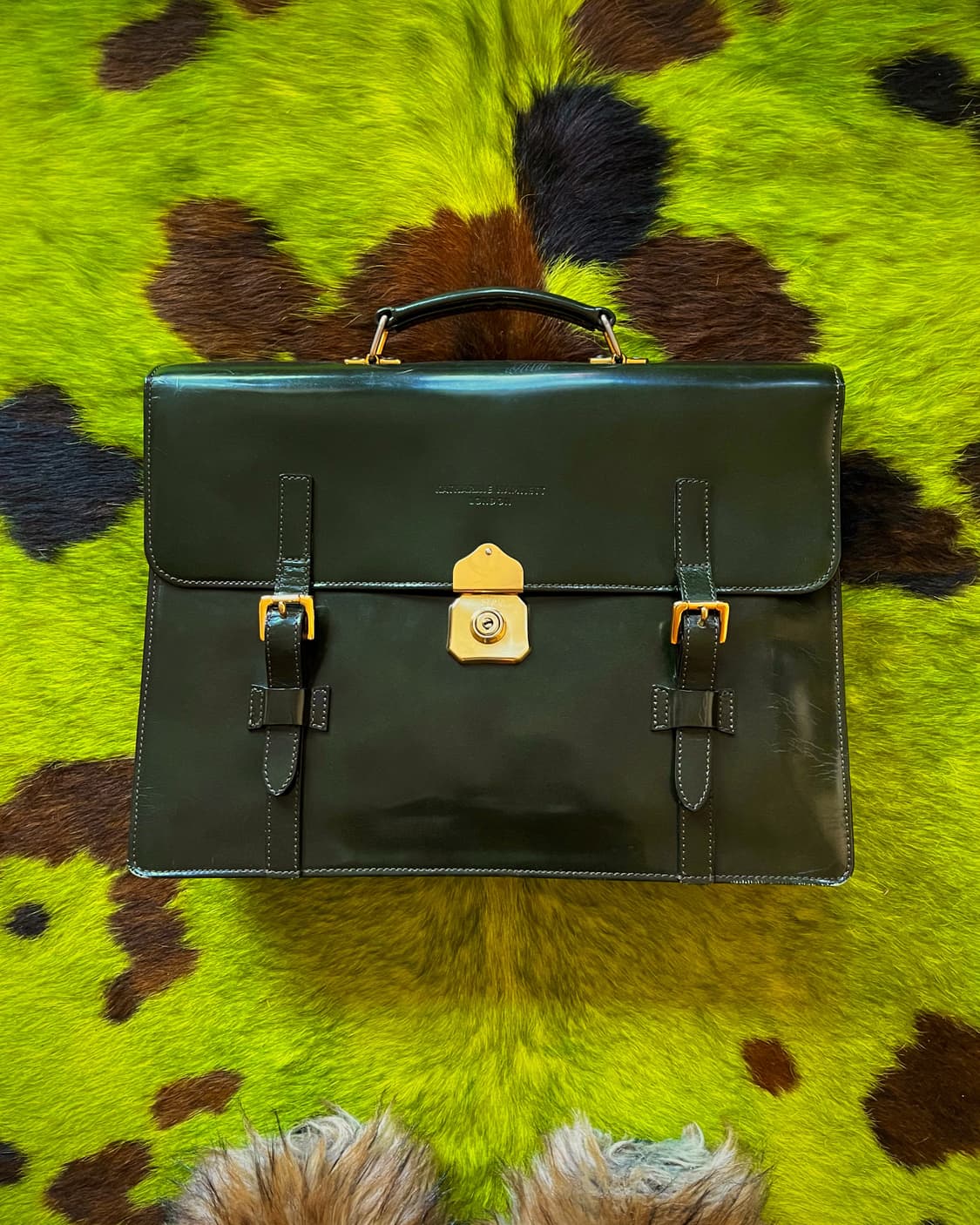 1980-90s KATHARINE HAMNETT Business Bag 상품이미지3