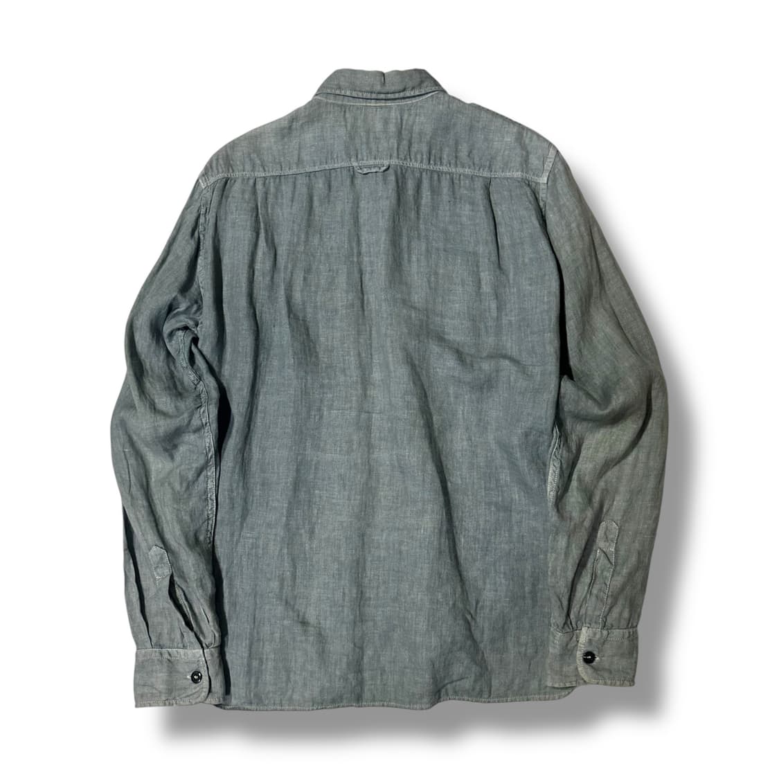 stone Island 숄더마크 투포켓 린넨 셔츠 상품이미지3