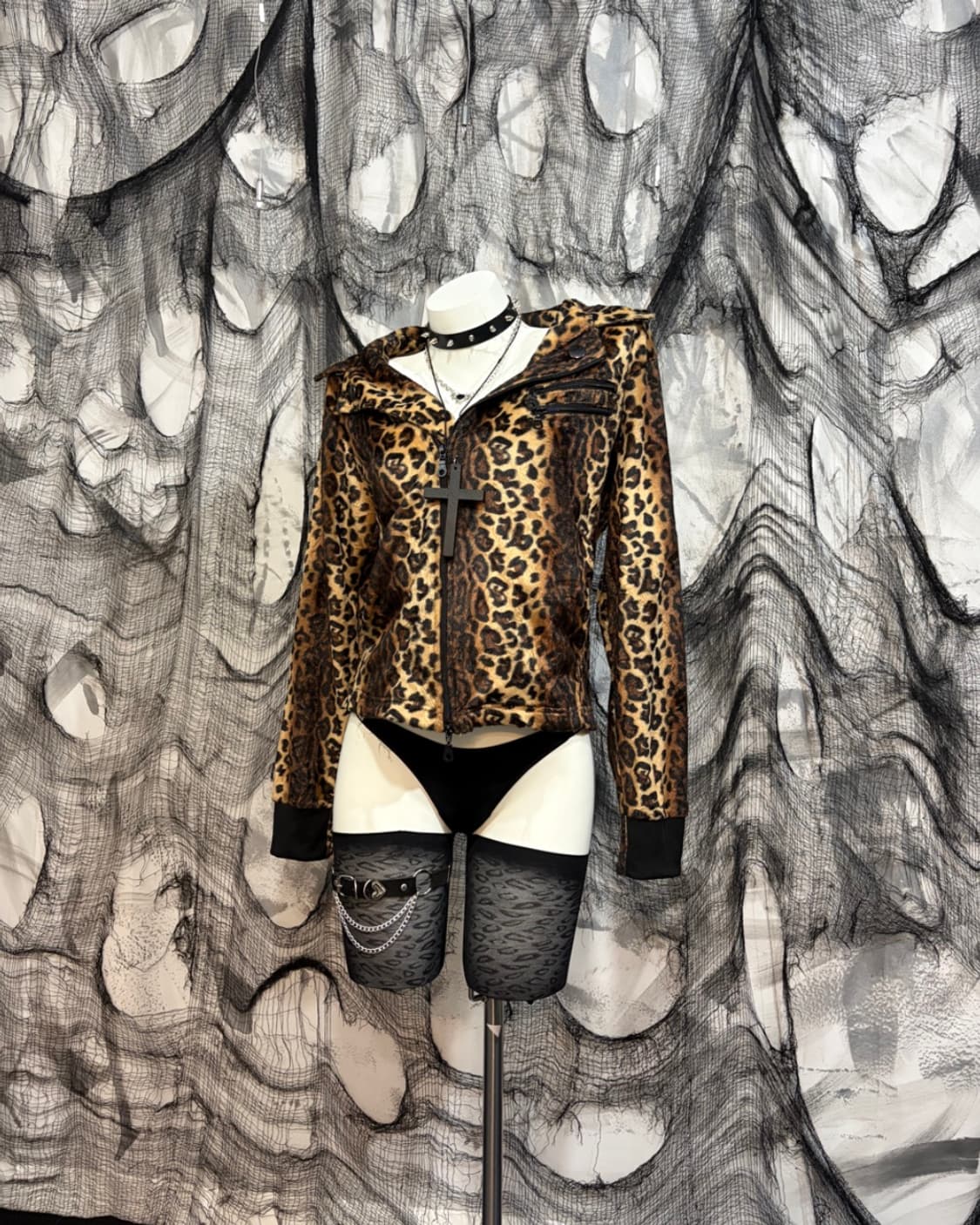 Y2K Leopard Rider Jacket 상품이미지2