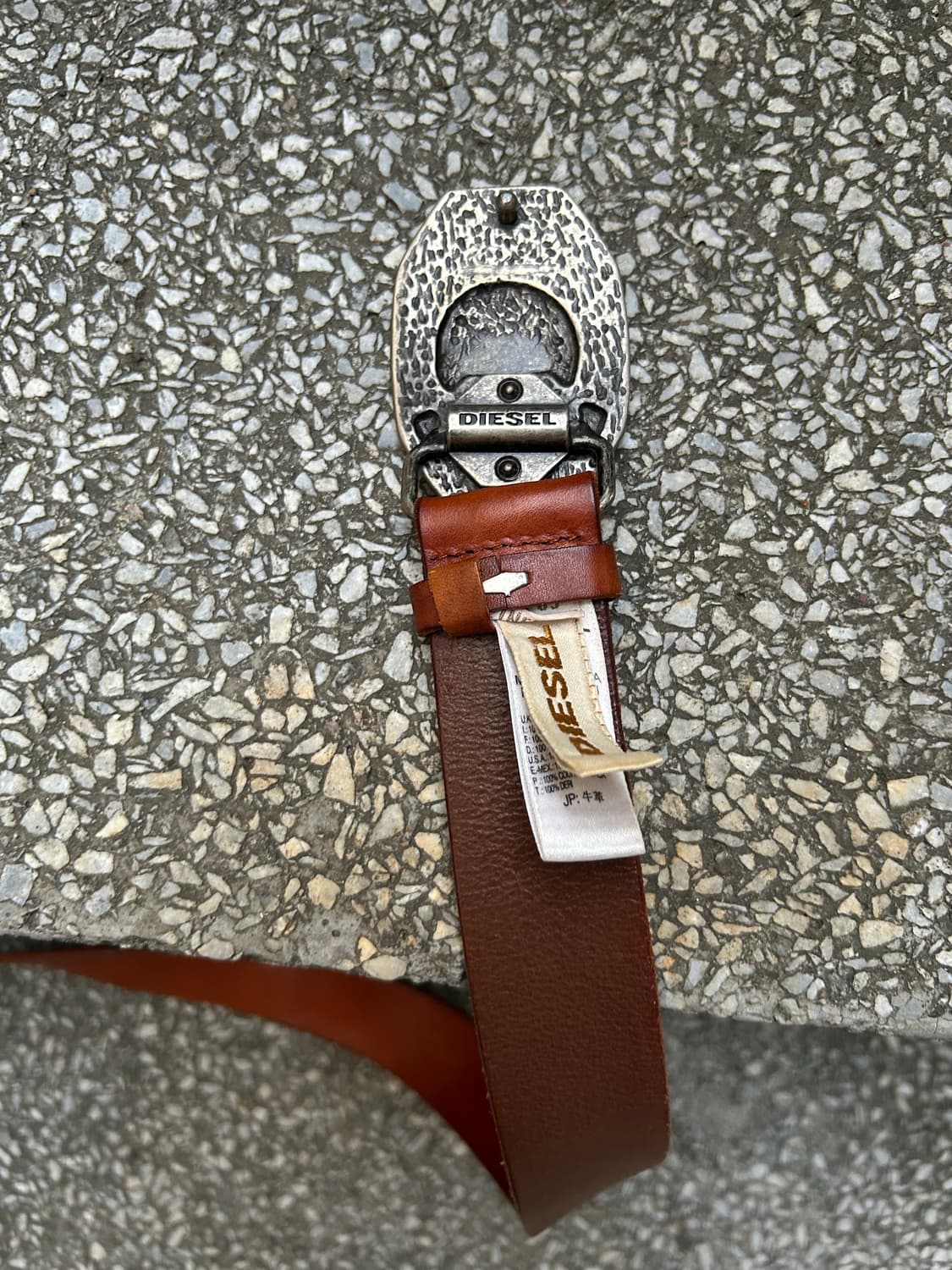 *rare* 1990 디젤 브라운 버클 레더벨트 상품이미지2
